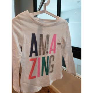 เสื้อเด็กหญิงเเขนยาวสีขาว size 7