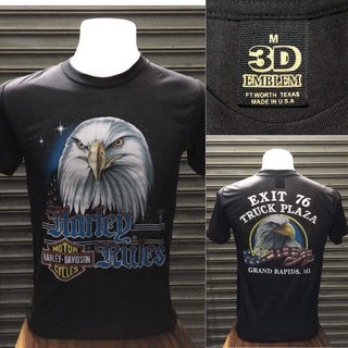 เสื้อยืด Harley (harley davidson) เสื้อยืด EMBLEM เสื้อผ้าผ้าบาง เสื้อเชิ้ตวินเทจ