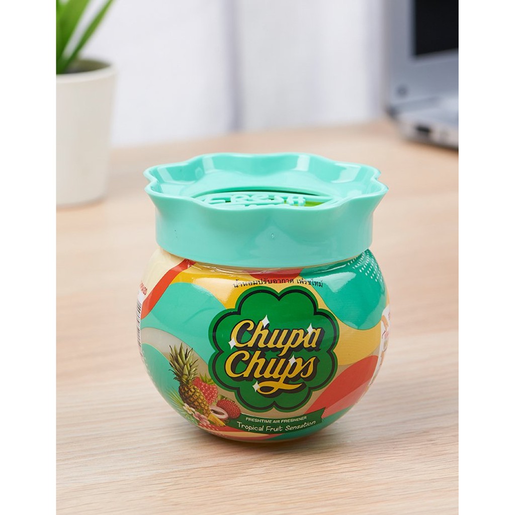 Chupa Chups Tropical Fruit Sansation เจลน้ำหอมปรับอากาศ ในรถยนต์