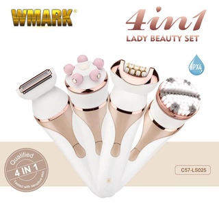 สินค้าพรี-ออเดอร์ WMARK C57-LS025 เครื่องโกนหนวดสุภาพสตรีแบบมัลติฟังก์ชั่นไฟฟ้า 4 in 1 เครื่องกำจัดขนใต้วงแขน