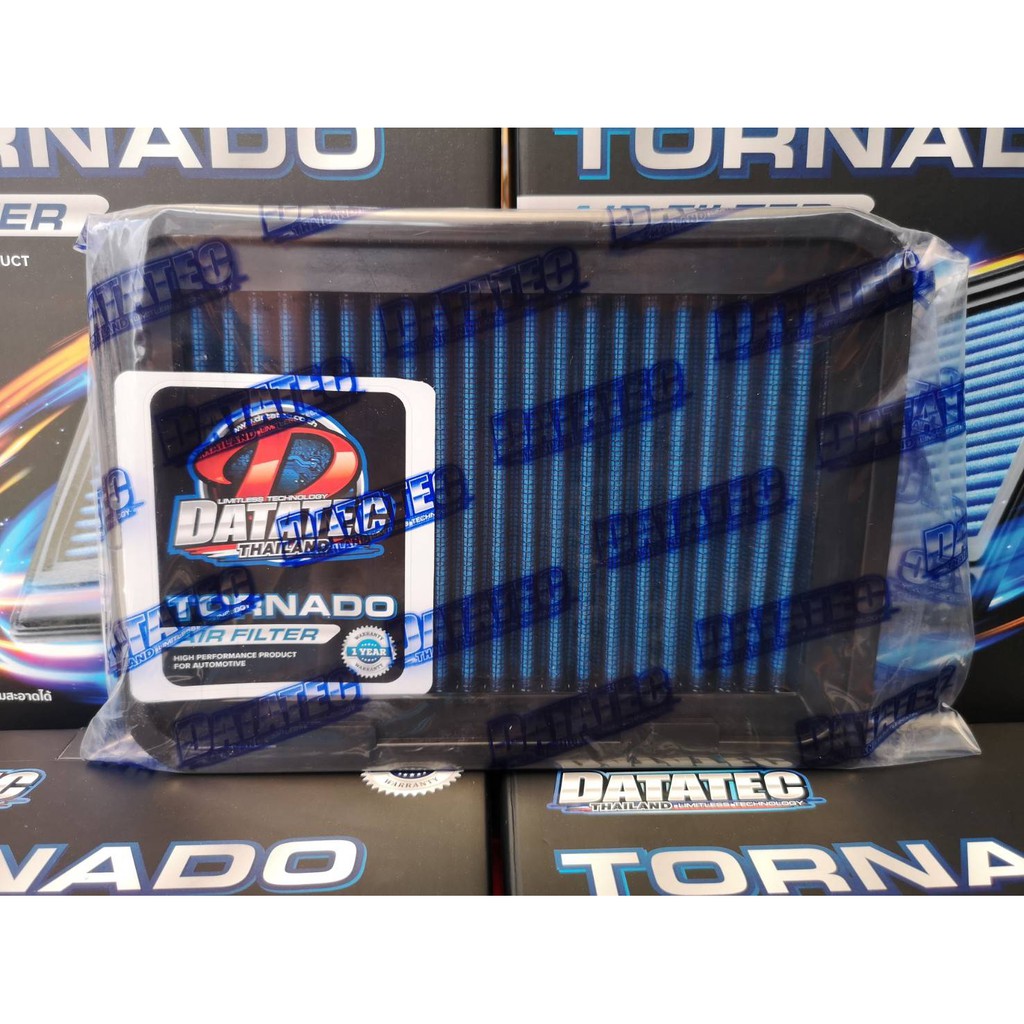 (แท้100%)กรองอากาศ DATATEC TORNADO  VIOS 07-12,YARIS 07-12,ALTIS ปี2007-2017 / AIR FILTER