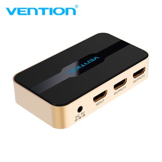 Vention 1x2 ตัวแยกสัญญาณ HDMI Splitter 1 In 2 Out รองรับ 3D 4K 30Hz Full Hd 1080P Ps3 Ps4 ACBG0