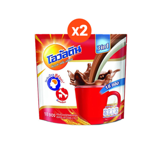 Ovaltine โอวัลติน 3อิน1 29กรัม รุ่น 17 ซอง x 2 แพ็ค