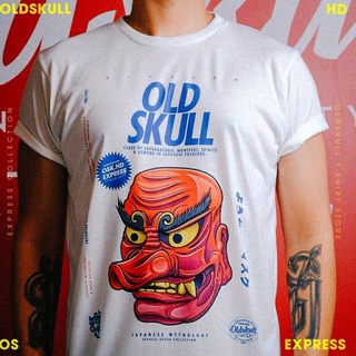 Oldskull เสื้อยืด EXPRESS HD -No.146 เสื้อยืดผช เท่ๆ คอลูกเรือ