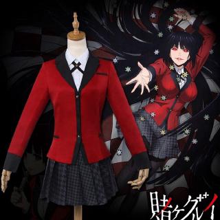 ชุดจั๊มสูท Kakegurui Jabami Yumeko ชุดคอสเพลย์ชุดนักเรียนสําหรับผู้หญิง