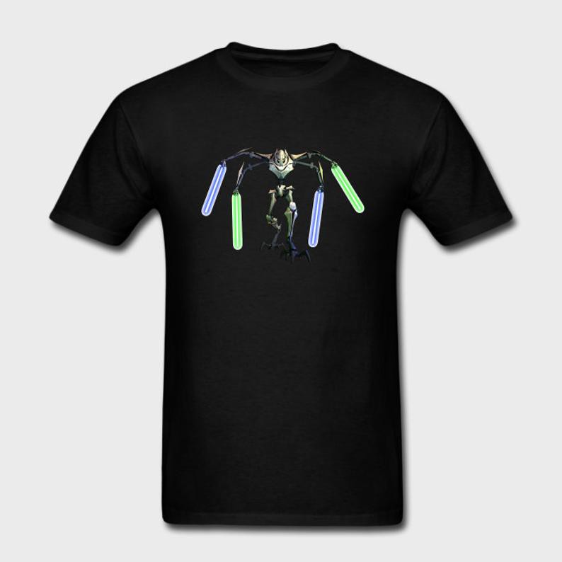 เสื้อยืดผู้ชาย ลาย General Grievous ทำจากผ้าฝ้ายนุ่มสบาย