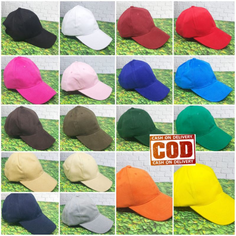 PLAIN BASEBALL CAP PLAIN BLACK CAP สําหรับผู้ชาย ORIGINAL BASEBALL CAP DISTRO BASEBALL CAP