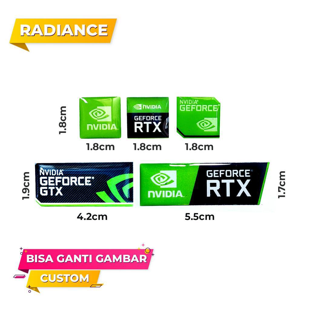 สติ๊กเกอร์ตัดนูนสัญลักษณ์ Nvidia RTX Geforce MX 3D สามารถปรับแต่งได้
