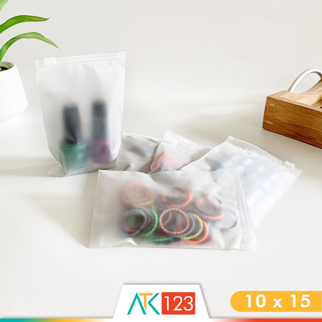ถุงพลาสติกซิปล็อค / ถุงซิปเก็บของ ขนาด 10 x 15 ซม. - ซามอยด์