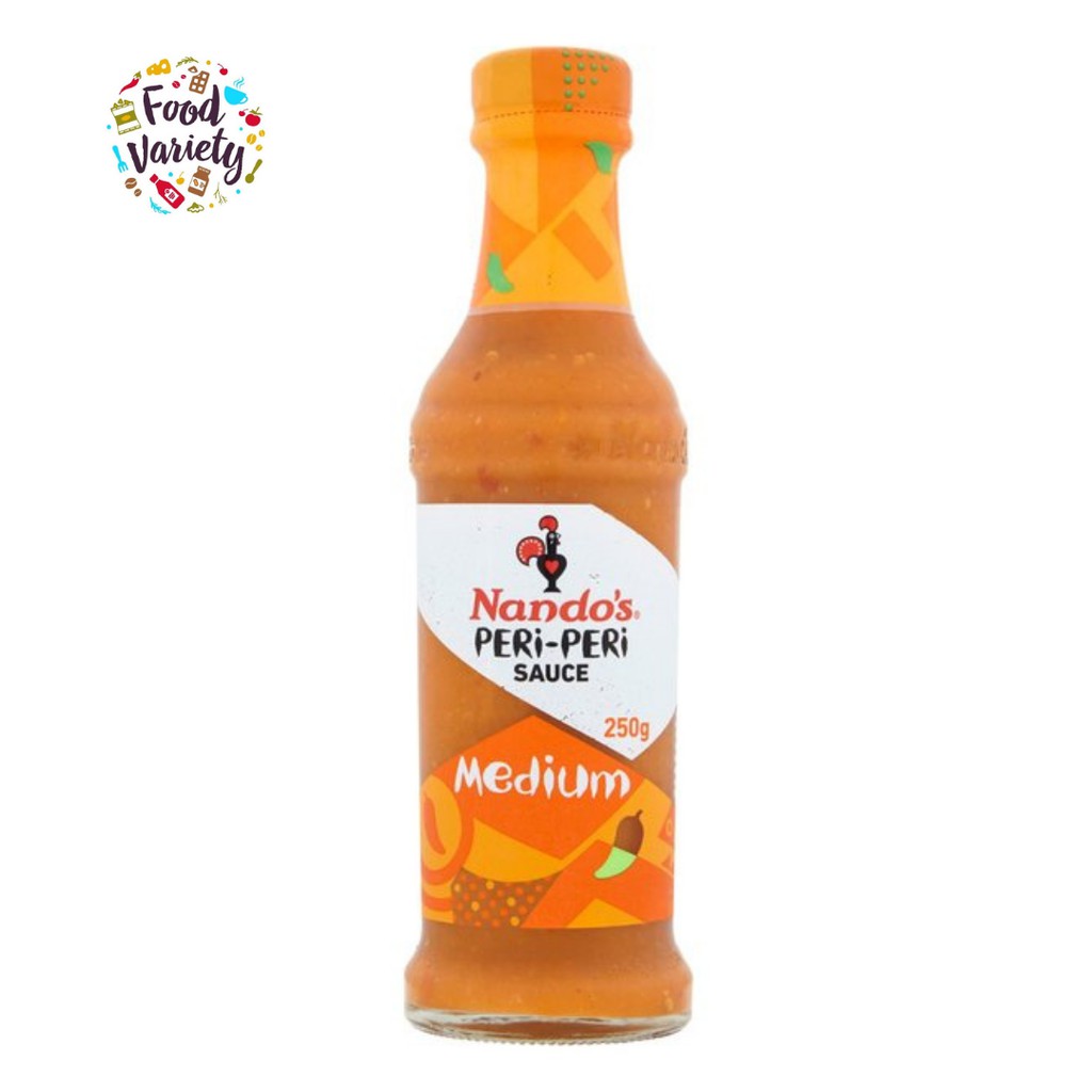 Nandos Peri Peri Medium Sauce 250g Nandos Peri Peri ซอสระดับกลาง 250g