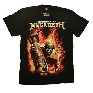 คอตต้อนคอกลม◄เสื้อวง MEGADETH Rock เสื้อวงร็อค MEGADETHS-5XL