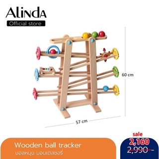 wooden ball tracker montessori "Beluga" มอนเตสซอรี่