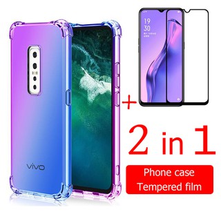 ( 2 In 1 ) เคสโทรศัพท์มือถือ Tpu + Vivo V 17 / V17Pro / V 15 / V 15pro / S1 / S1Pro / Y19 2019 / Y11