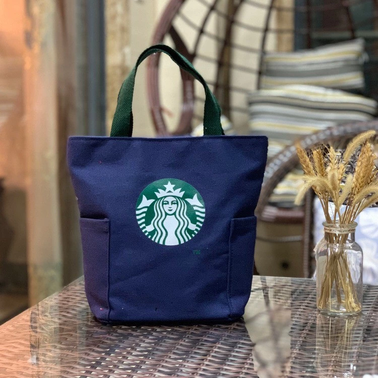 กระเป๋าสตาร์บัค มี7สี มีซิปถุงผ้า กระเป๋าStarbuck พร้อมส่ง -xbk7 thumbnail 8