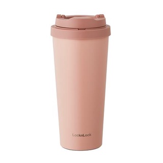 Dee-Double กระติกสุญญากาศ LOCKNLOCK METRO TUMBLER 550มล. สีชมพู กระติกน้ำสุญญากาศ