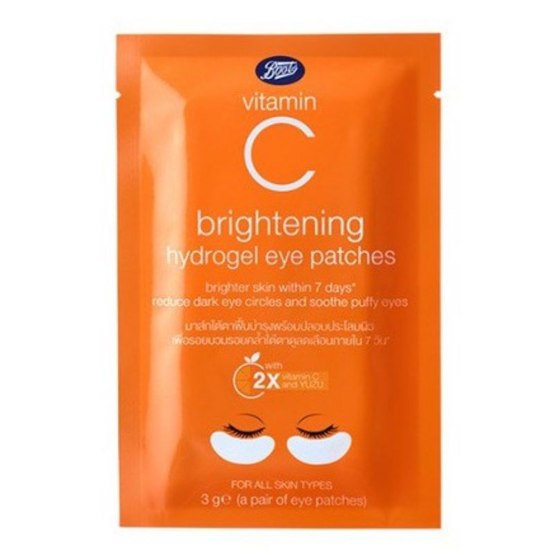 Boots Vitamin C Brightening hydrogel eye Mask