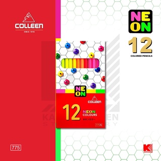 สีไม้ Colleen รุ่น 775 (1 ด้าม 1 สี) รุ่นนีออน 12 สี