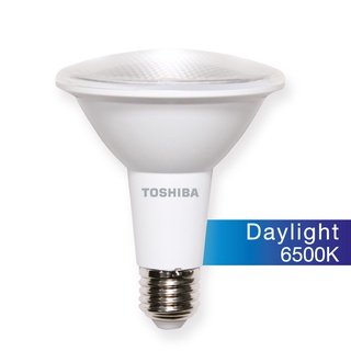 TOSHIBA หลอดไฟ Led PAR30 10W แสง Warm White กันฝุ่นและน้ำ มาตรฐานIP65 รับประกันสินค้า 1 ปี