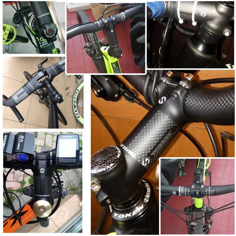 TOSEEK Stem Road Bike Stem Carbon MTB 31.8 จักรยาน Stem 6 17 องศา 60-120 มม.ขี่จักรยานอุปกรณ์เสริม - รูปที่ 7