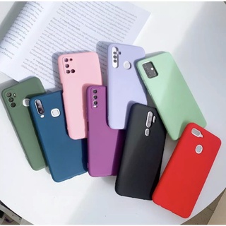 ส่งจากไทย เร็ว1-2วัน case เคสโทรศัพท์ Oppo A52 A94 A54 A74 A95 4G 5G A92 A93  A16 เคสสีพื้น กันกระแทก กำมะหยี่