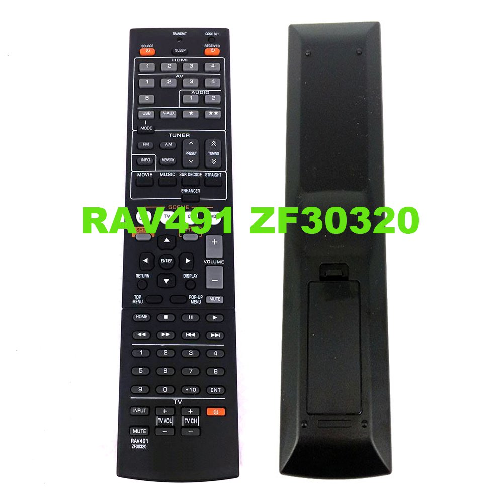 ใหม่เปลี่ยนรีโมทคอนโทรลสําหรับ YAMAHA RAV491 ZF30320 สําหรับ RAV494 HTR-4066 RX-V475 rx-v373 AV ตัวรับสัญญาณวิทยุFernbedineung