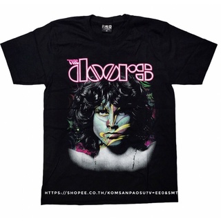 คอตต้อนคอกลม✽❍เสื้อยืดวง THE DOORSS-5XL