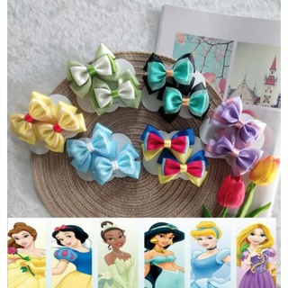 โบว์กิ๊บติดผมเด็กลายเจ้าหญิง(ราคา/1คู่)