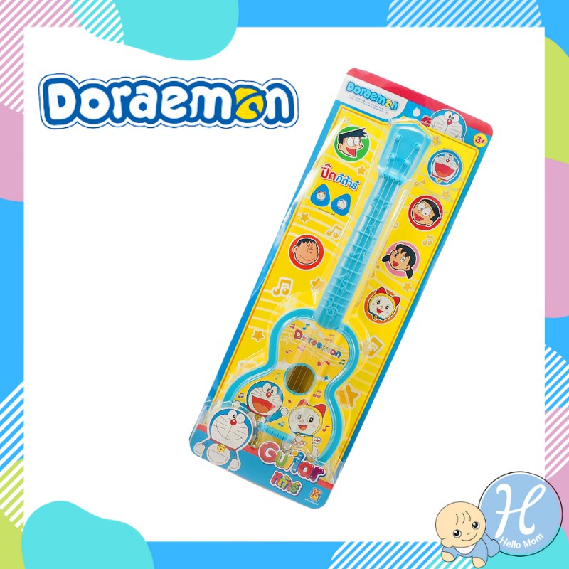 Doraemon ลิขสิทธิ์แท้ ชุดของเล่น กีตาร์โปร่ง 4 สายโดราเอมอน Guitar Ukulele ขนาด 16x47x4.5 ซม. กีตาร์เด็ก ดีดได้จริง ราคา ถูกที่สุด ดีลบีเคเค รูปภาพหลัก