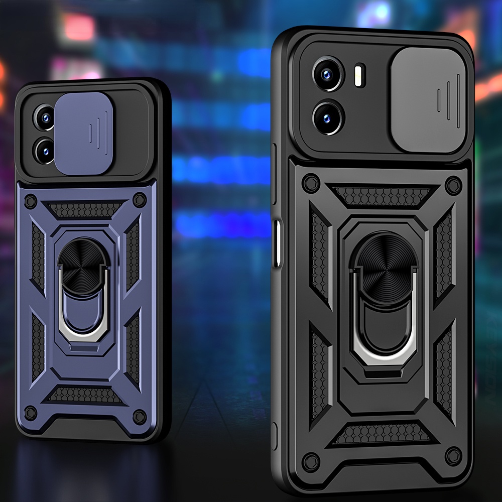 เคสโทรศัพท์มือถือ กันกระแทก พร้อมแหวนแม่เหล็ก สําหรับ Vivo Y15S Y15A Y01 Y20 Y20i Y20S Y20SG Y12S Y12A Y76S Y76 y 15s 15a 01 5G