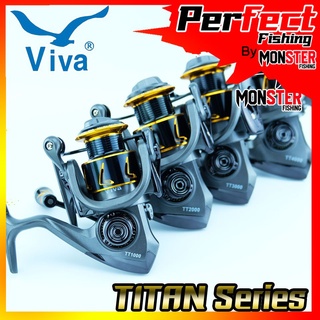 รอกตกปลา รอกสปินนิ่ง วีว่า VIVA TITAN TT SERIES (GREY GOLD)