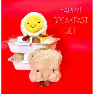 [ โค้ด RNFWYFV ช้อป 300 ลด 60 ]ของเล่นแมว ตุ๊กตายัดไส้แคทนิป Happy breakfast set