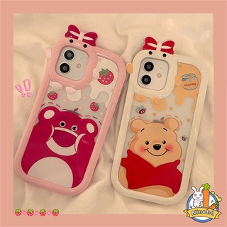 เคสโทรศัพท์มือถือ ซิลิโคน ใส กันกระแทก ลายการ์ตูนหมีน่ารัก แฟชั่น สําหรับ Vivo V25 V25e V23 V23e Y35 Y16 Y02s Y22 Y22s Y15 Y15A Y01 Y75 T1 T1x Y21 Y21s Y33s Y33T Y21T Y21A Y20 Y20s Y20i Y12A Y12s Y17 Y15 Y12 Y20s [G] Y11 Y1s Y19 Y91C Y91i Y50 Y50s Y30s S1