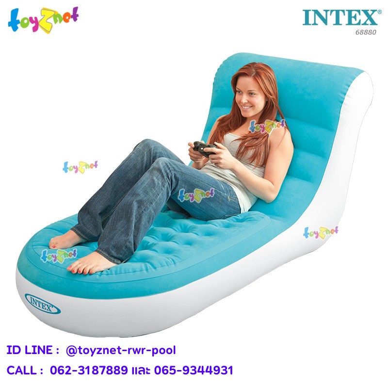 Intex โซฟาเป่าลม เก้าอี้เป่าลม สแปล๊ชเล้าน์จ 0.84x1.70x0.81 ม. รุ่น 68880