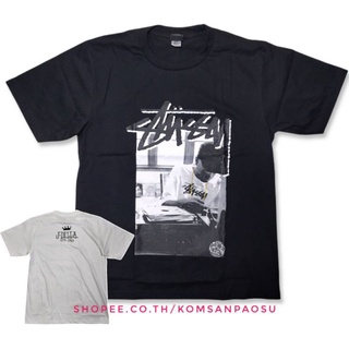 เสื้อยืดผ้าฝ้าย เสื้อยืด stussy skateboard j.dilla