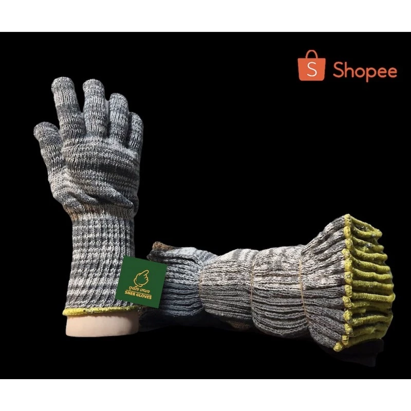 ถุงมือผ้า ยกโหล / ถุงมือทำงาน คละสี COTTON GLOVES