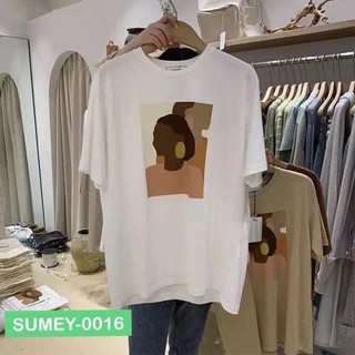 เสื้อยืดคอกลม ลายการ์ตูน สีขาว #ChaniClothes