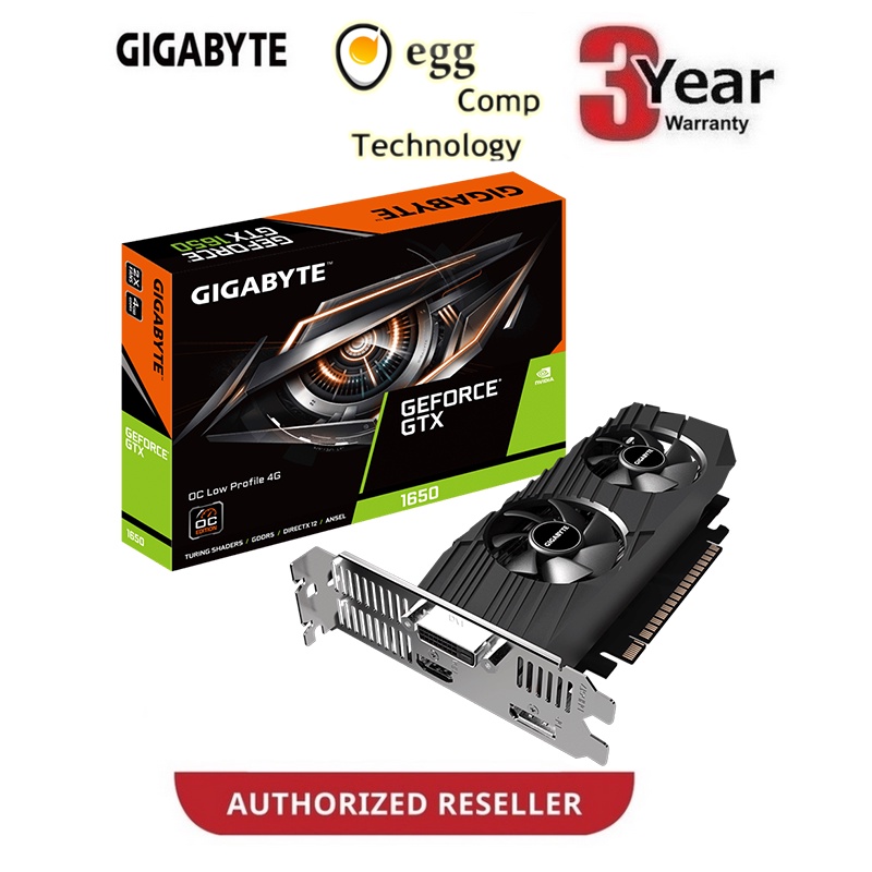Gigabyte Nvidia GeForce GTX 1650 OC Low Profile 4GB DDR5