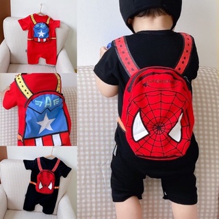 Marvel bodysuit บอดี้สูทขาสามส่วน #ชุดเด็ก #เสื้อผ้าเด็ก