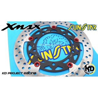 จานดิสหน้า sunstar แท้ขนาด 300 mm หนา 4.5MM สำหรับ Yamaha XMAX300,R3,MT07,MT09