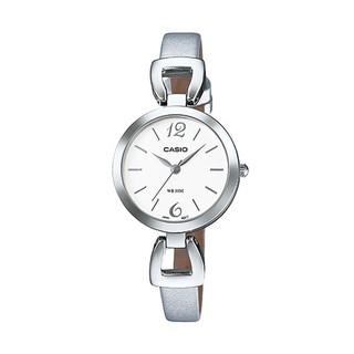 Casio Standard นาฬิกาข้อมือสตรี สายหนัง รุ่น LTP-E402L-7AVDF -
 สีเงิน