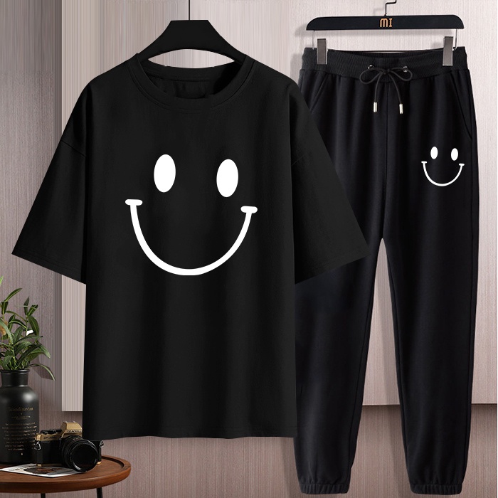 #D256+CKH270ชุดเซ็ทเสื้อแจ็คเก็ตแขนยาว+กางเกงขายาว ลายสวยแฟชั่งได้ทั้งชายและหญิง**ปลีก-ส่ง