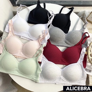 🌟𝗔𝗟𝗜𝗖𝗘𝗕𝗥𝗔🌟 เสื้อชั้นใน ผ้าคอตตอน ใส่สบาย ไร้โครง Sleeping bra