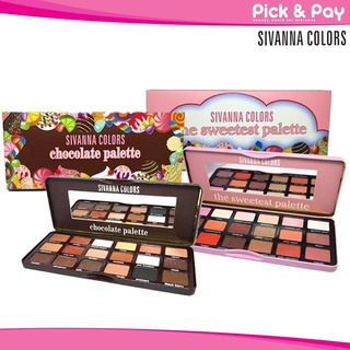 HF7006 Sivanna Colors Chocolate Palette / The Sweetest Palette ซีเวียน่า อายแชโดว์พาเลท18สี