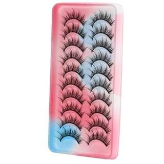 จัดส่งจากประเทศไทยBLOOMZO 10 คู่คอสเพลย์ Lashes Wispy Natural Cat-Eye แต่งหน้า Dramatic Fairy Clusters อะนิเมะ Lashes
