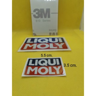 สติ๊กเกอร์​ Liqui moly​ แผ่นเล็ก 3M เเท้ สะท้อนเเสง
