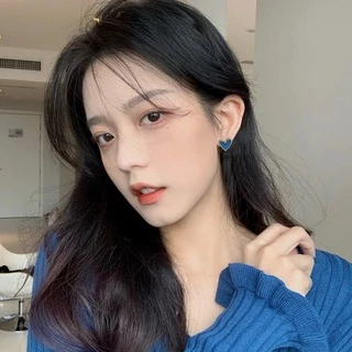 ต่างหูสตั๊ด รูปหัวใจน่ารัก ขนาดเล็ก เครื่องประดับ สําหรับผู้หญิง