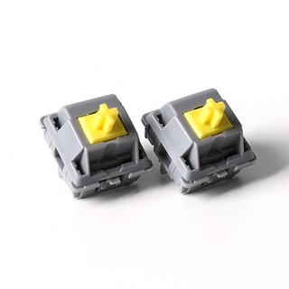 [Tactile] Durock Sunflower Switches(POM T1) x1 สวิทช์สองจังหวะสีเหลืองเทา ฟีล Bump แรงเหมือน T1 แต่เสียงนุ่มขึ้นสมูธขึ้น