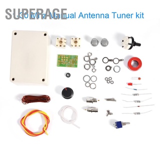 Superage 1-30 Mhz ชุดคู่มือการใช้เสาอากาศจูนเนอร์สําหรับ Ham Radio Qrp Diy