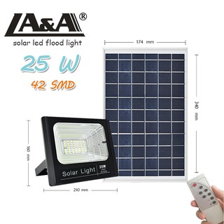 LA&amp;A Solar Light IP 67 รุ่น 25w (42 SMD)