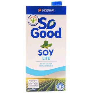 นมถั่วเหลือง สูตรพลังงานน้อย Sanitarium So Good Soy Milk Lite 1 ltr.